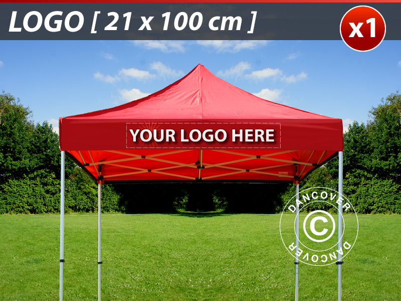 1 St. FleXtents Volant-Print 21x100cm, zentriert