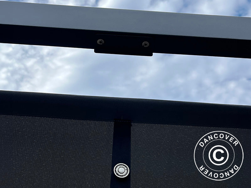 Pergola pavillon Santa Cruz, 4x4m, Dunkelgrau