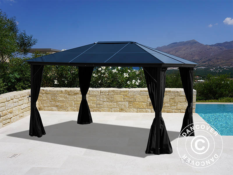 Gazebo Santa Barbara Alu+ 3x4m Black (YS1002)