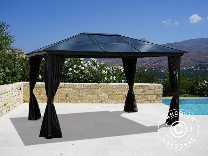 Gazebo Santa Barbara Alu+ 3x4m Black (YS1002)