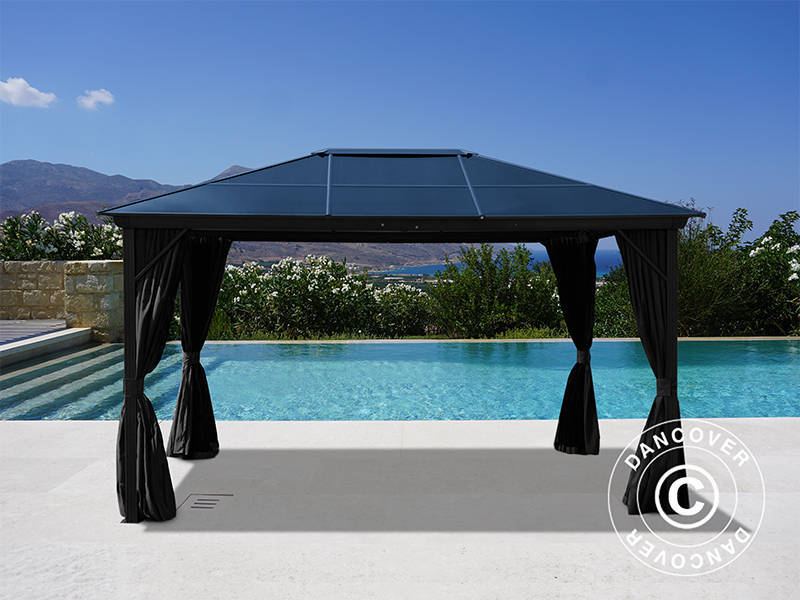 Gazebo Santa Barbara Alu+ 3x4m Black (YS1002)
