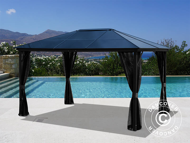 Gazebo Santa Barbara Alu+ 3x4m Black (YS1002)