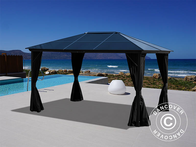 Gazebo Santa Barbara Alu+ 3x4m Black (YS1002)
