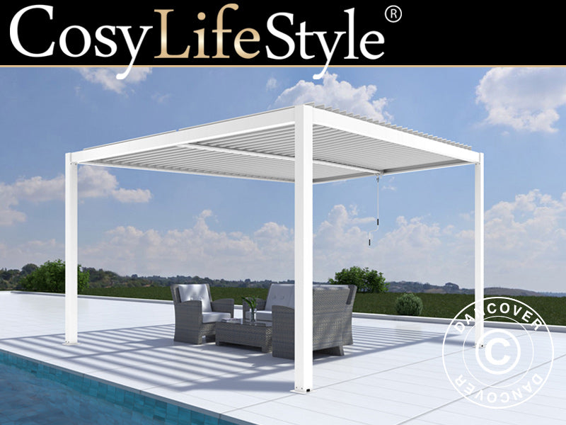 Pergola Gazebo San Pablo Alu+ 4x4m White