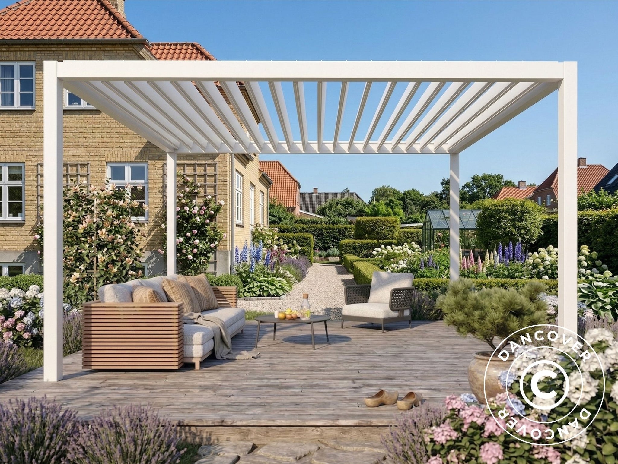 bedienungsanleitung markise heim und haus Bioklimatischer Pavillon San Pablo Steel, 3x4m, Weiß