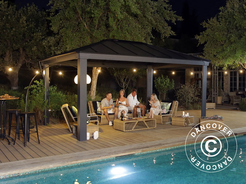 Gazebo 3,64x4,88m DALLAS 4900 Anthracite