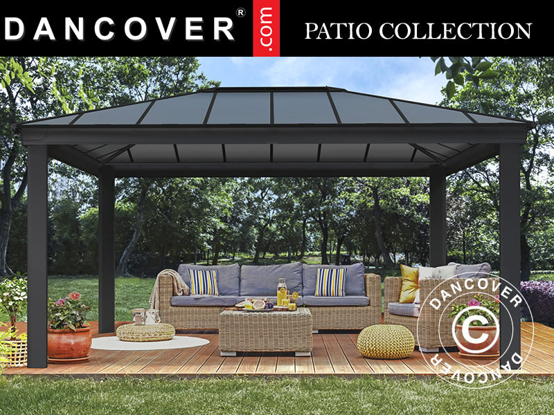 Gazebo 3,64x4,88m DALLAS 4900 Anthracite