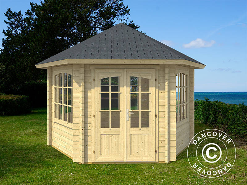 Wood Gazebo Alicante 3,5x3,03x3,07m 44mm Natural