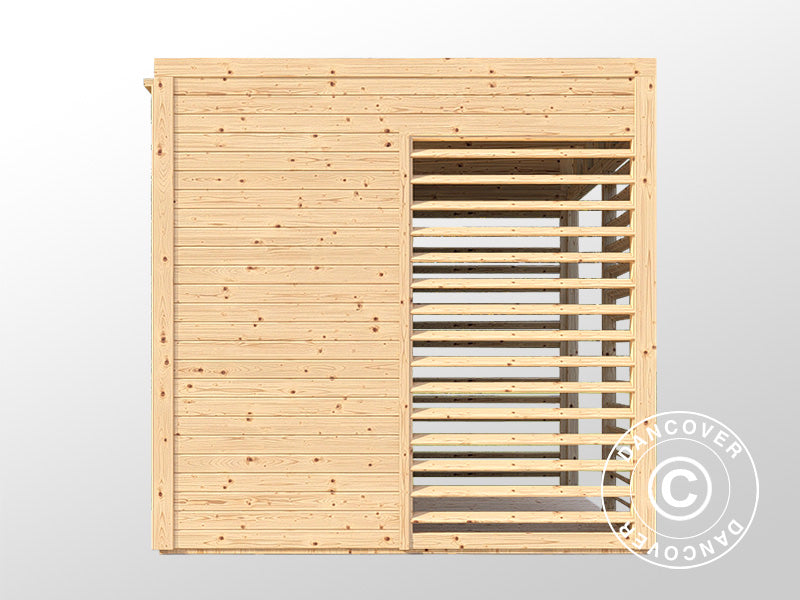 Holzpavillon, Bertilo Garten Lounge 1, 2,26x2,34x2,32m