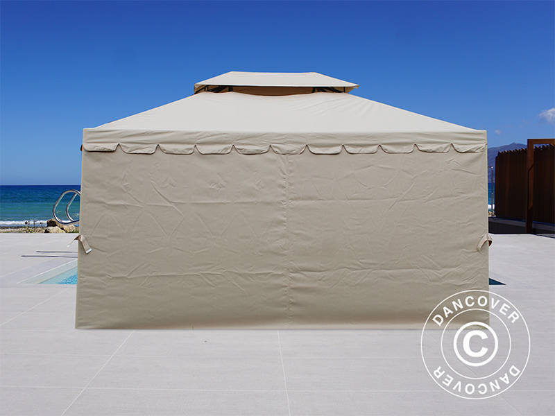 Pavillon Osiris 3x4m, Dunkelbeige