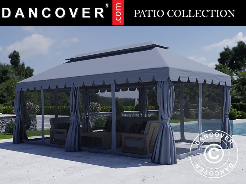 Pavillon Osiris 3x6m, Grau