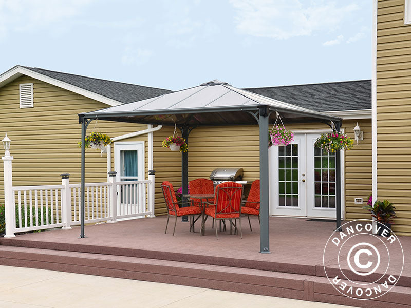 Pavillon Palermo, Palram/Canopia, 3,6x3,6m, Anthrazit