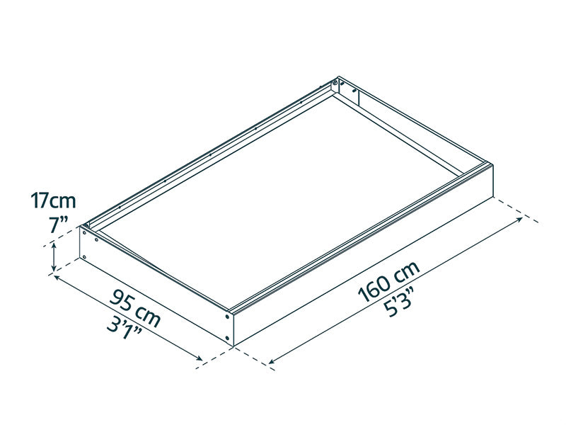 Pensilina Sophia 1600, Palram/Canopia, 0,95x1,6x0,17m, Grigio scuro/Trasparente