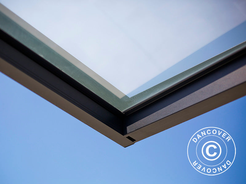 Pensilina Sophia 2150, Palram/Canopia, 0,95x2,15x0,17m, Grigio scuro/Trasparente