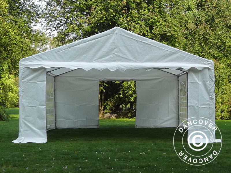 Partyzelt PLUS 5x6m PE 700, Weiß