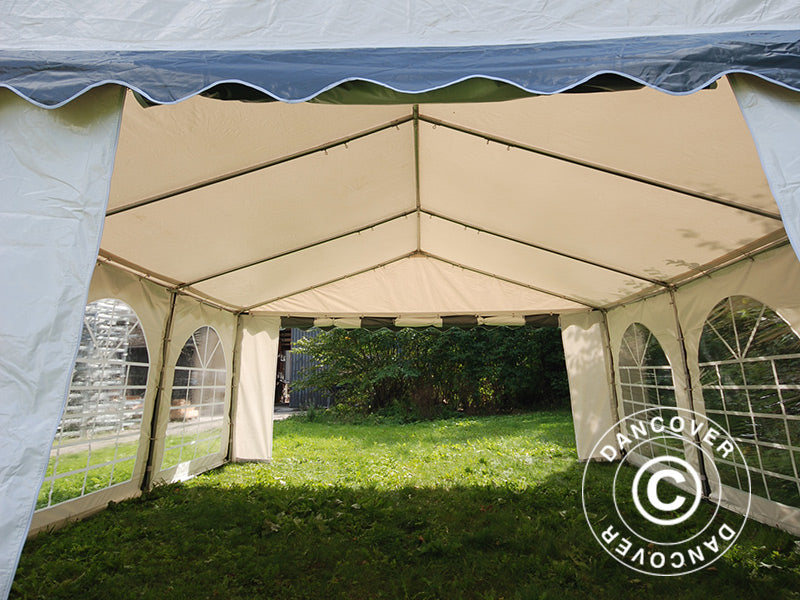 Tendone per feste Original 3x6m PVC 900, Grigio/Bianco