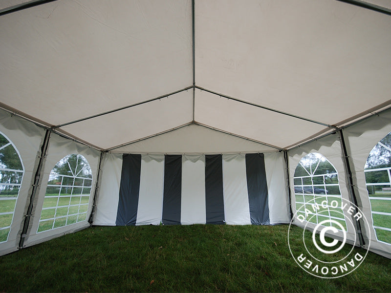 Tendone per feste Original 3x6m PVC 900, Grigio/Bianco