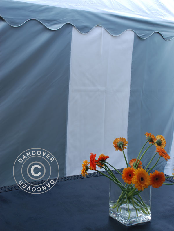 Tendone per feste Original 3x6m PVC 900, Grigio/Bianco