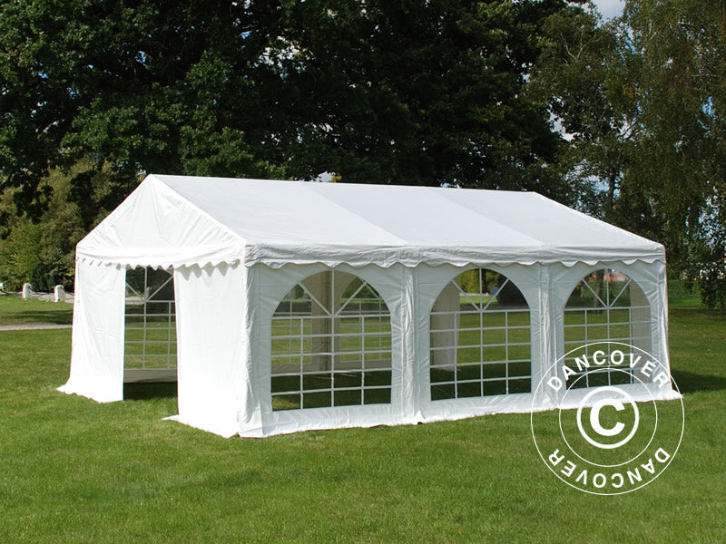 5x6m PVC Partytent White Velcro Closing SH