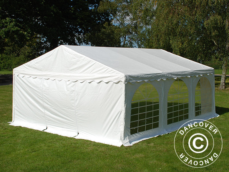 Partyzelt Original 5x6m PVC 900, Weiß
