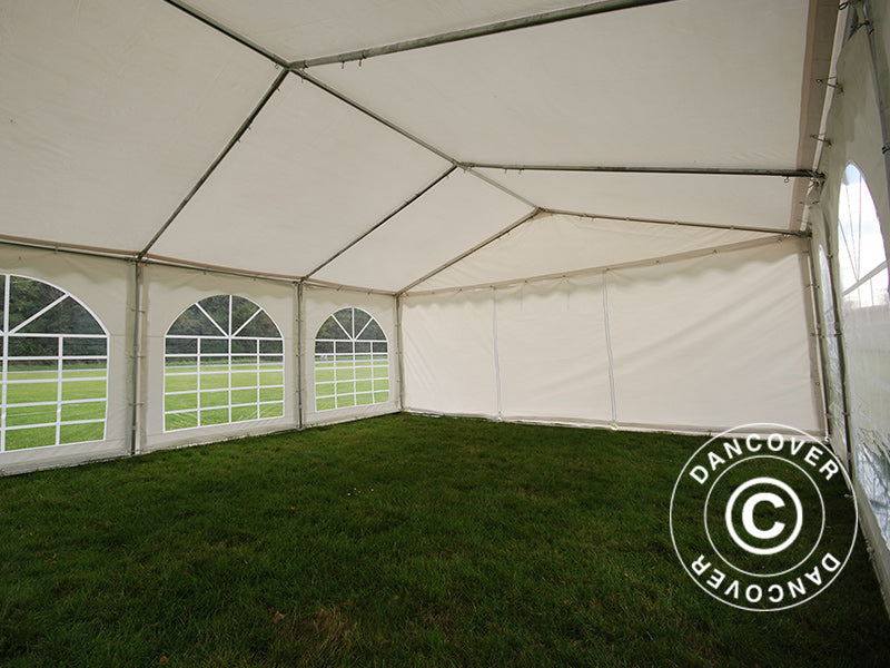 Partyzelt Original 5x6m PVC 900, Weiß