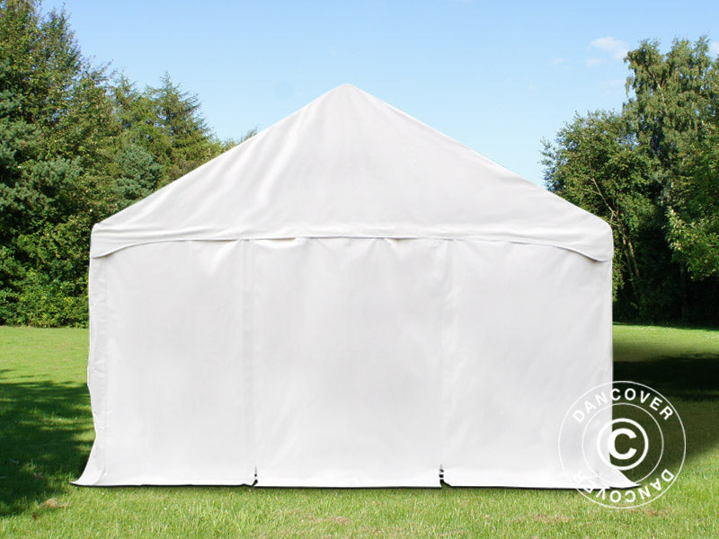 Partyzelt Original 5x10m PVC 900, "Arched", Weiß