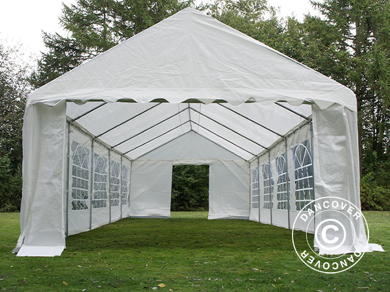 6x12m PE Partytent White Velcro Closing SH