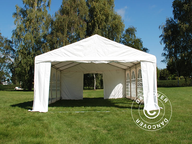Tendone per feste Original 4x6m PVC 900, "Arched", Bianco