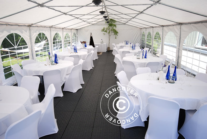 Tendone per feste, Exclusive CombiTents® 900 6x12m, 4 in 1, Bianco