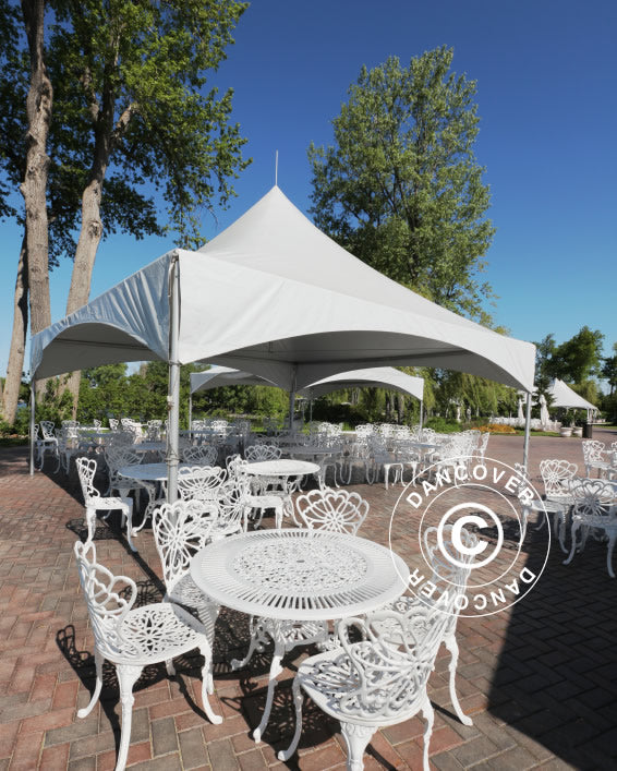 4x4 m PVC White Pagoda Partyzone Steel frame SH