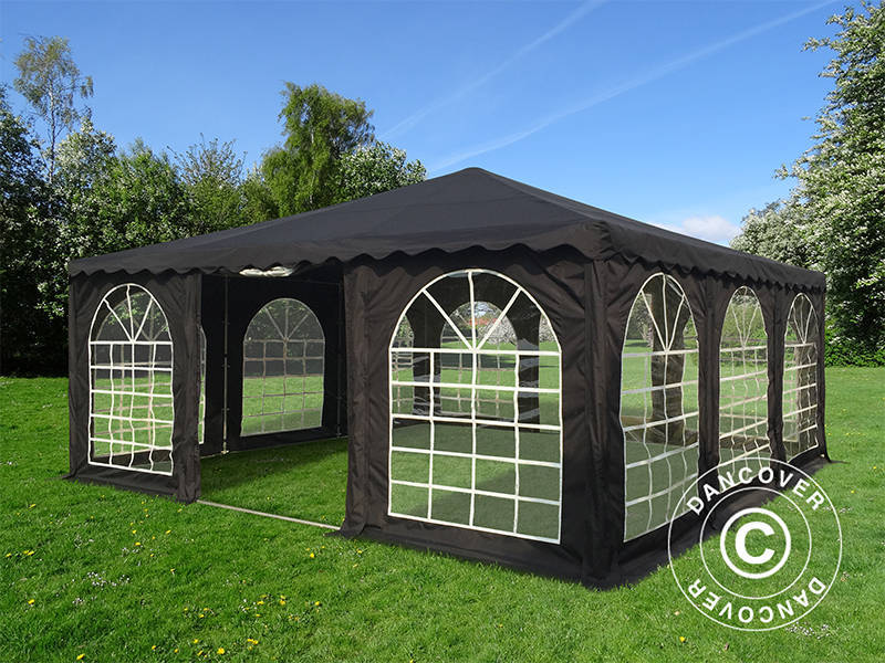 6x6m POLY Pagoda Exclusive Black SH