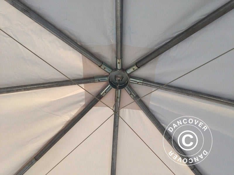 Tente Pagode Exclusive 4x4m PVC, Blanc