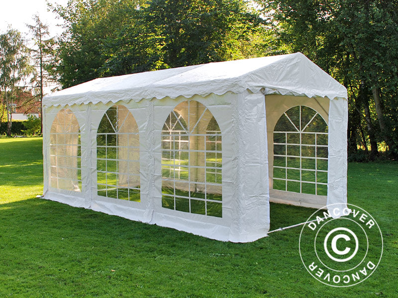 Tendone per feste SEMI PRO Plus 3x6m PVC 900, Bianco