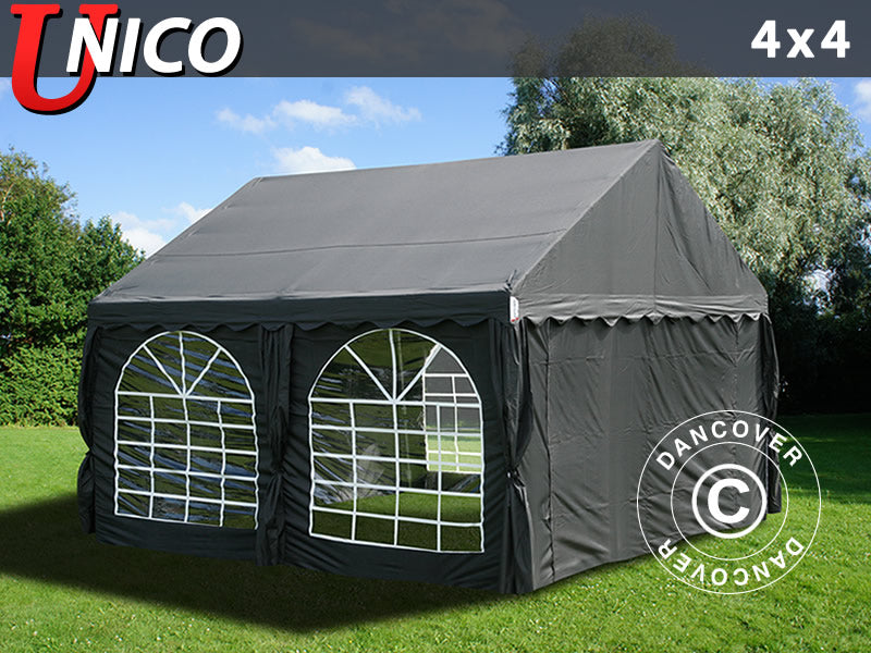 Tendone per feste UNICO 4x4m, Nero