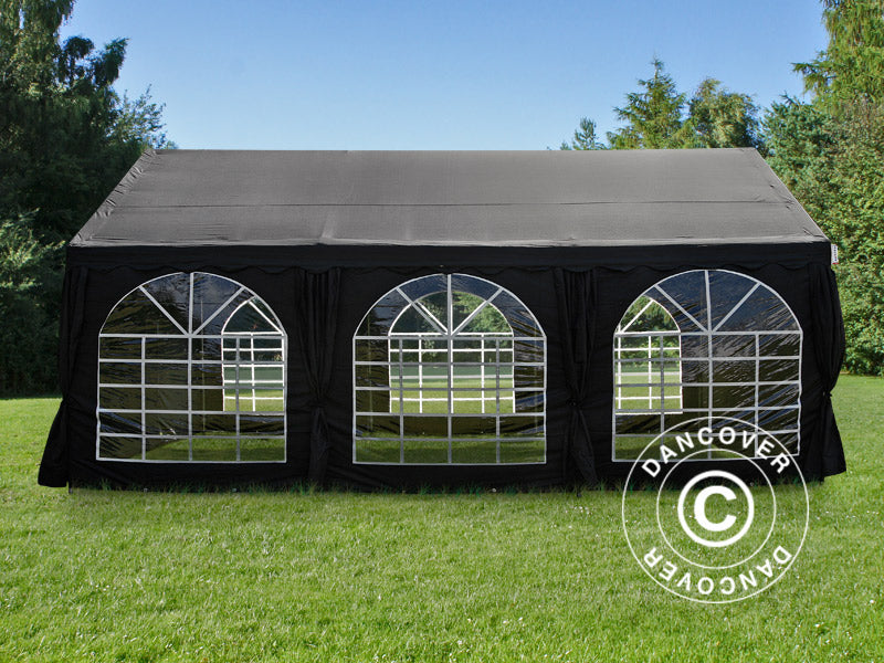 4x6m Poly Partytent Black Velcro Closing SH