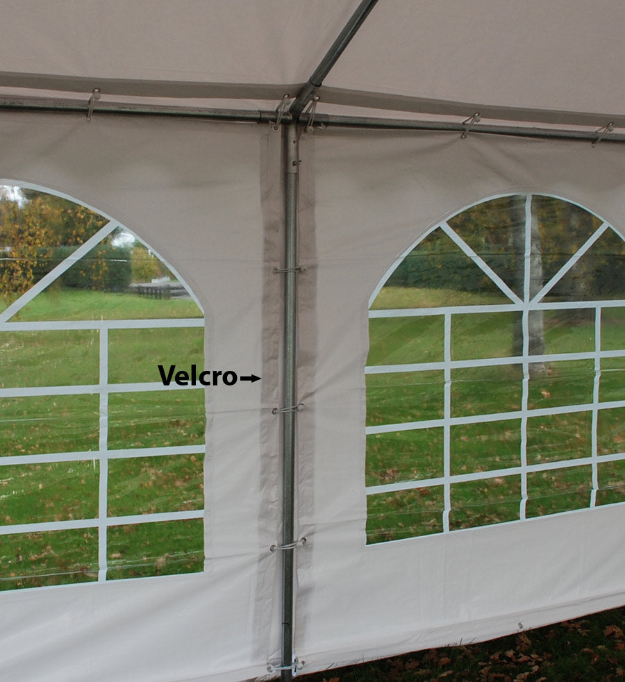 Partyzelt Original 4x8m PVC 900, Weiß