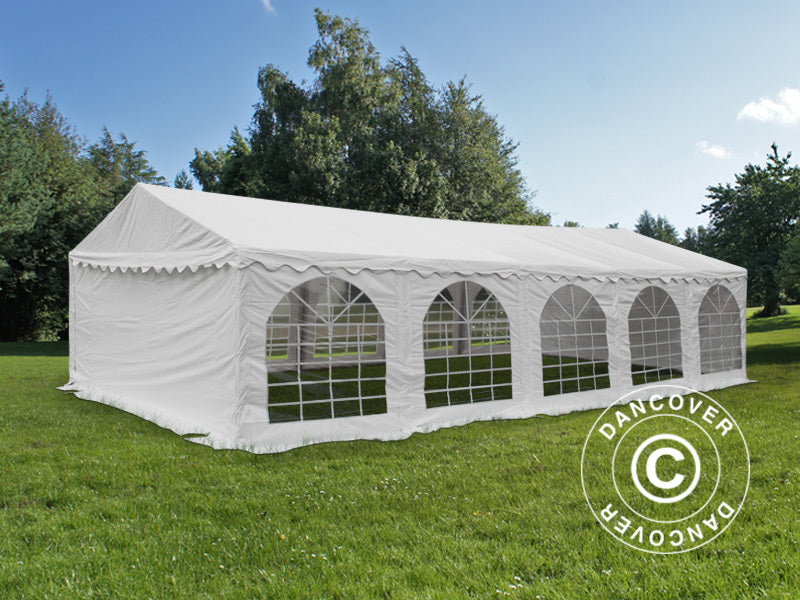 4x10m PVC Partytent White Velcro Closing SH