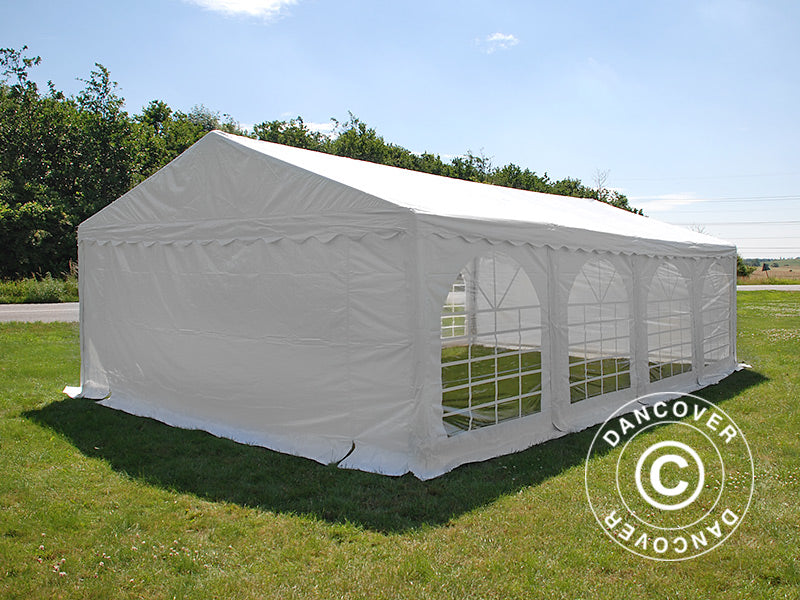 Partyzelt Original 5x8m PVC 900, Weiß