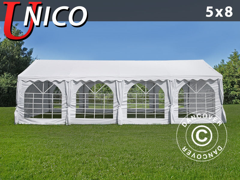 Tendone per feste UNICO 5x8m, Bianco