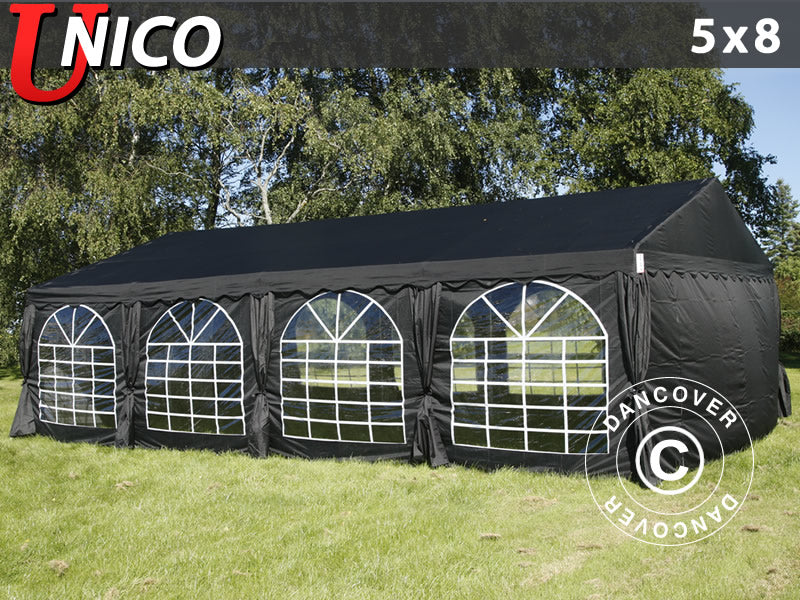 Tendone per feste UNICO 5x8m, Nero