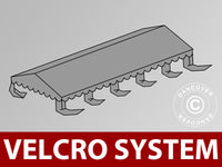 Copertura per il tetto del Tendone per Feste UNICO, PVC/Poliestere, 5x10m, Grigio Scuro