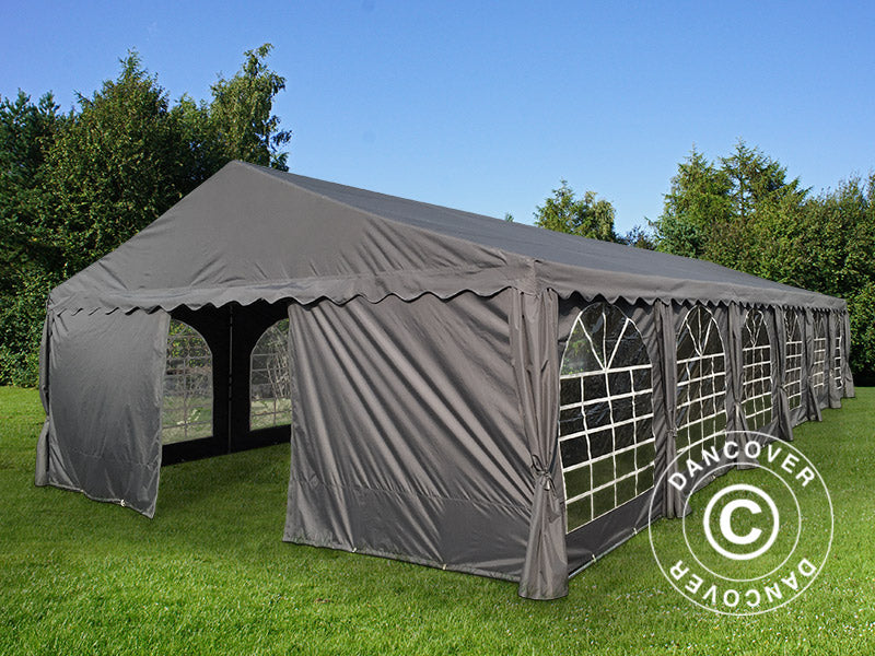 6x12m Poly Partytent Black Velcro Closing SH