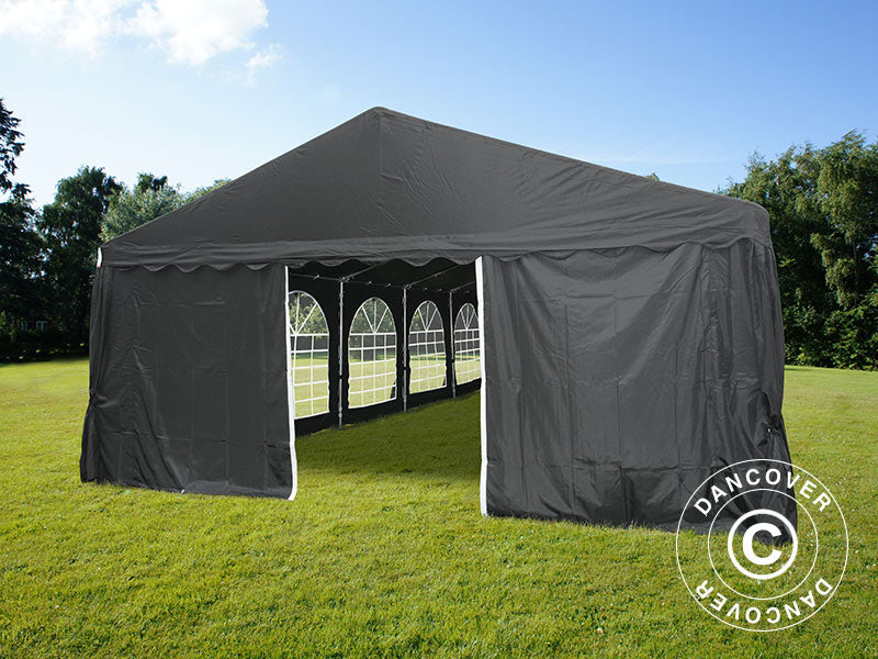 Partyzelt UNICO 6x12m, Schwarz