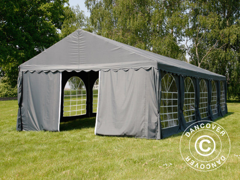 Partyzelt UNICO 6x12m, Dunkelgrau