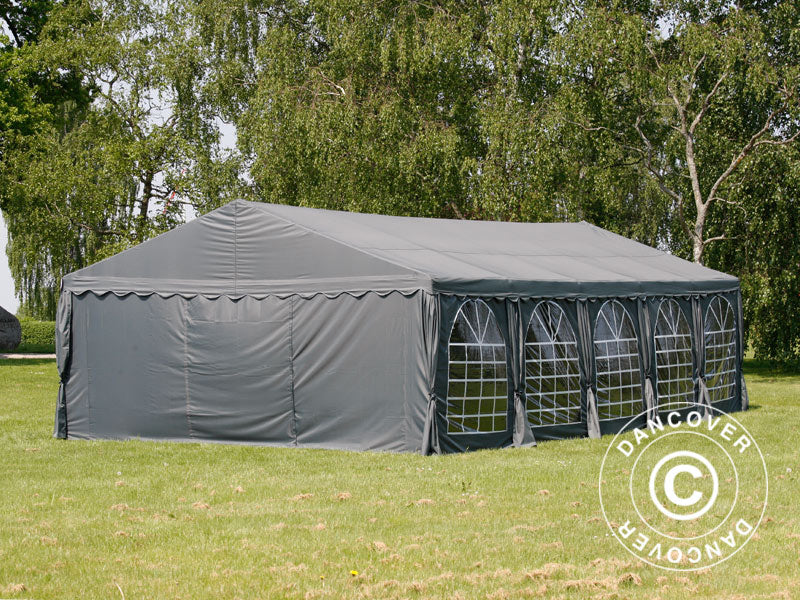 Partyzelt UNICO 6x12m, Dunkelgrau