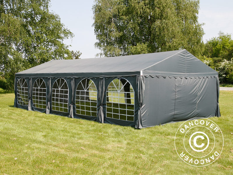 Partyzelt UNICO 6x12m, Dunkelgrau