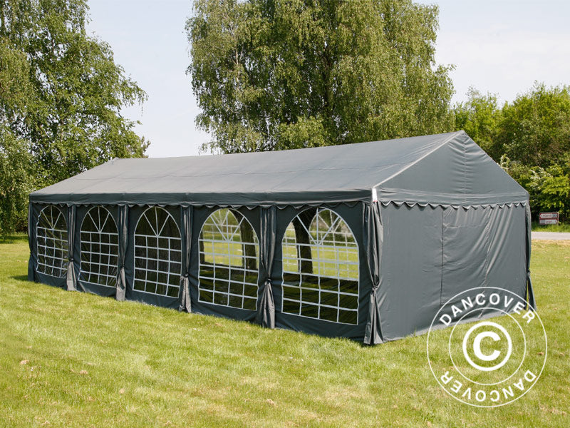 Partyzelt UNICO 6x12m, Dunkelgrau
