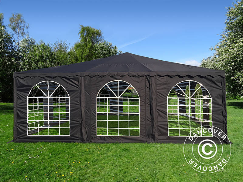 7x7m POLY Pagoda Exclusive Black SH