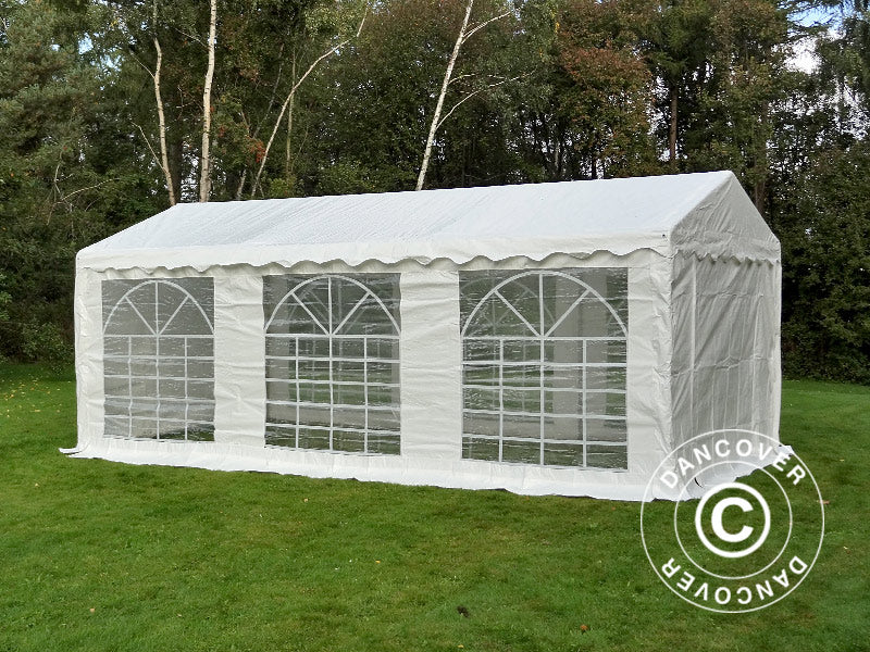 4x6m PE Partytent White Velcro Closing SH