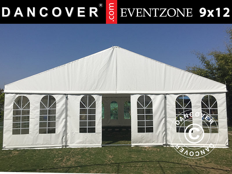 9x12m Party Pro Eventzone PVC F/R 600g White SH